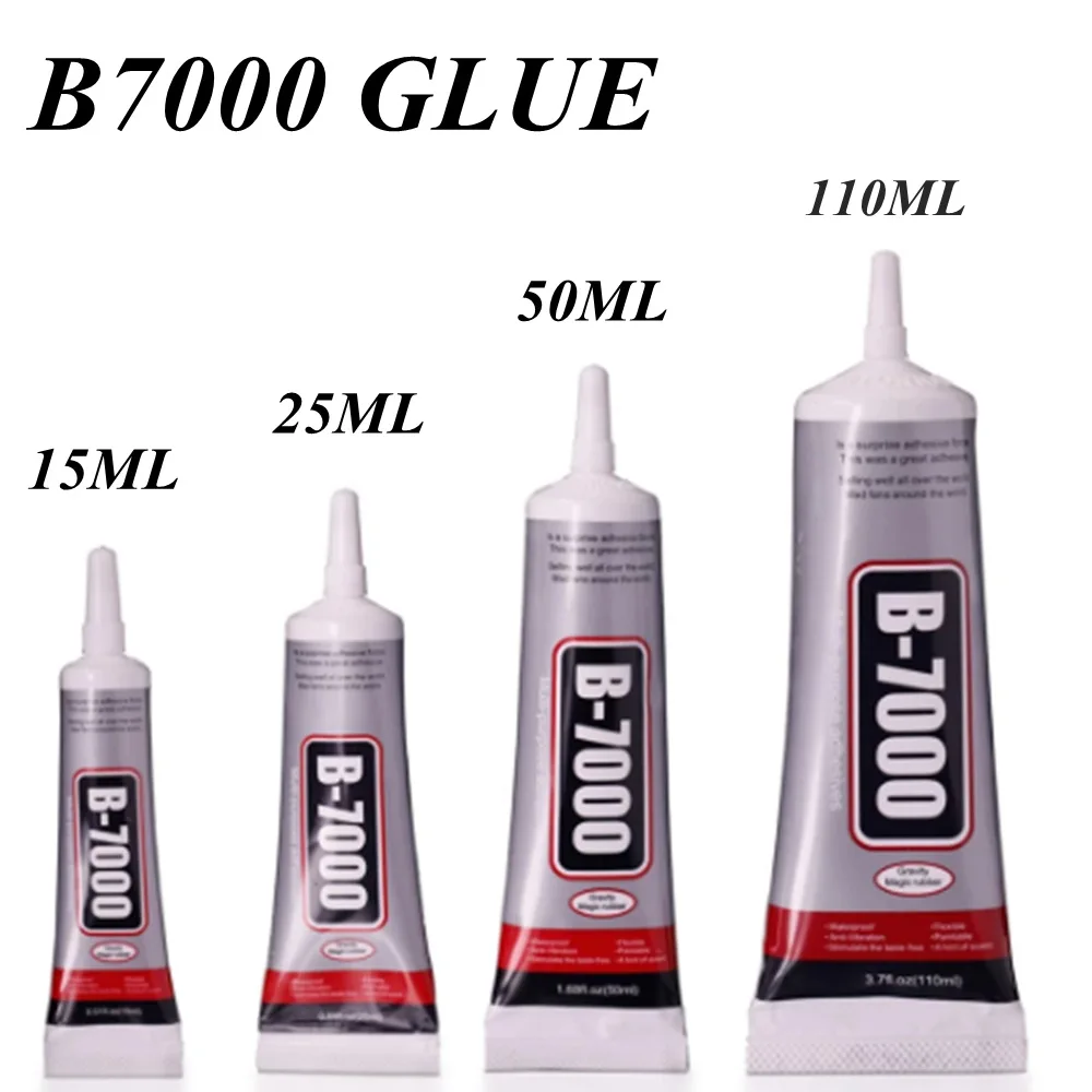 B7000 Rhinestones Glue for Crafts, 110ML 3.7fl.oz Clear B-7000 Super  Jewelry Glue Transparent Industrial Adhesive for Fabric Phone Repair  Jewelery