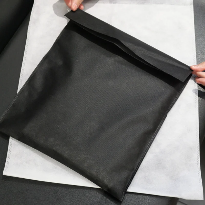 Thickened Non-woven Fabric Bag With Handle Large Capacity T-shirt Packaging Clothing Store Special Gift Bag 50PCS 3