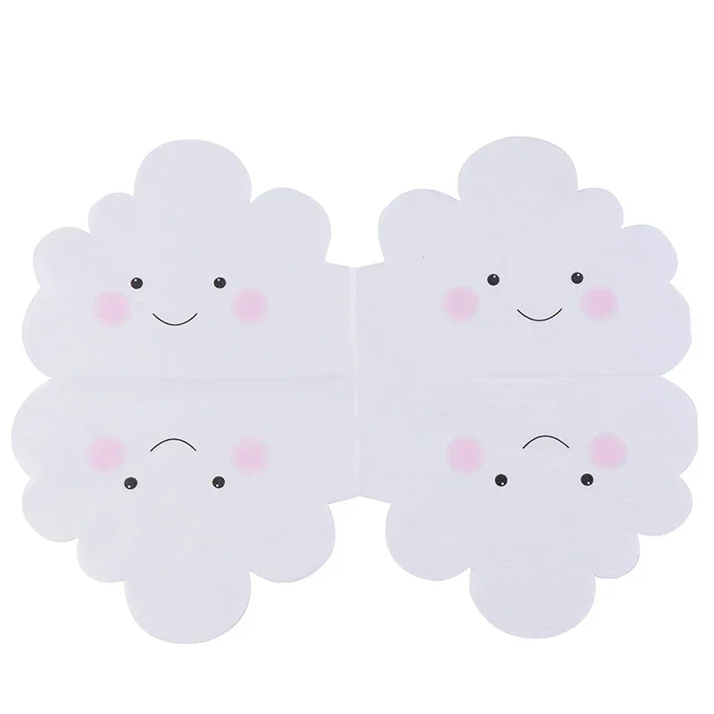 Cute Cloud-shaped Paper Towels Color Napkins Printed Facial Tissue Shaped Party Paper Towels Towel Napkins for Decoupage paper napkins