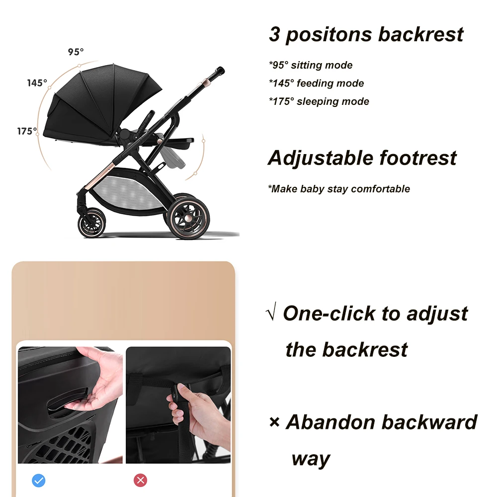 Convertible Travel Baby Stroller 4