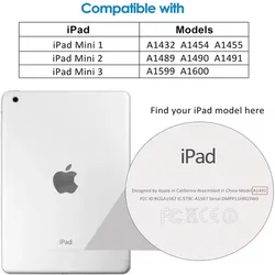 Premium Tempered Glass Screen Protector for iPad - Anti - Scratch, High Clarity Protective Film (iPad mini 1 2 3)