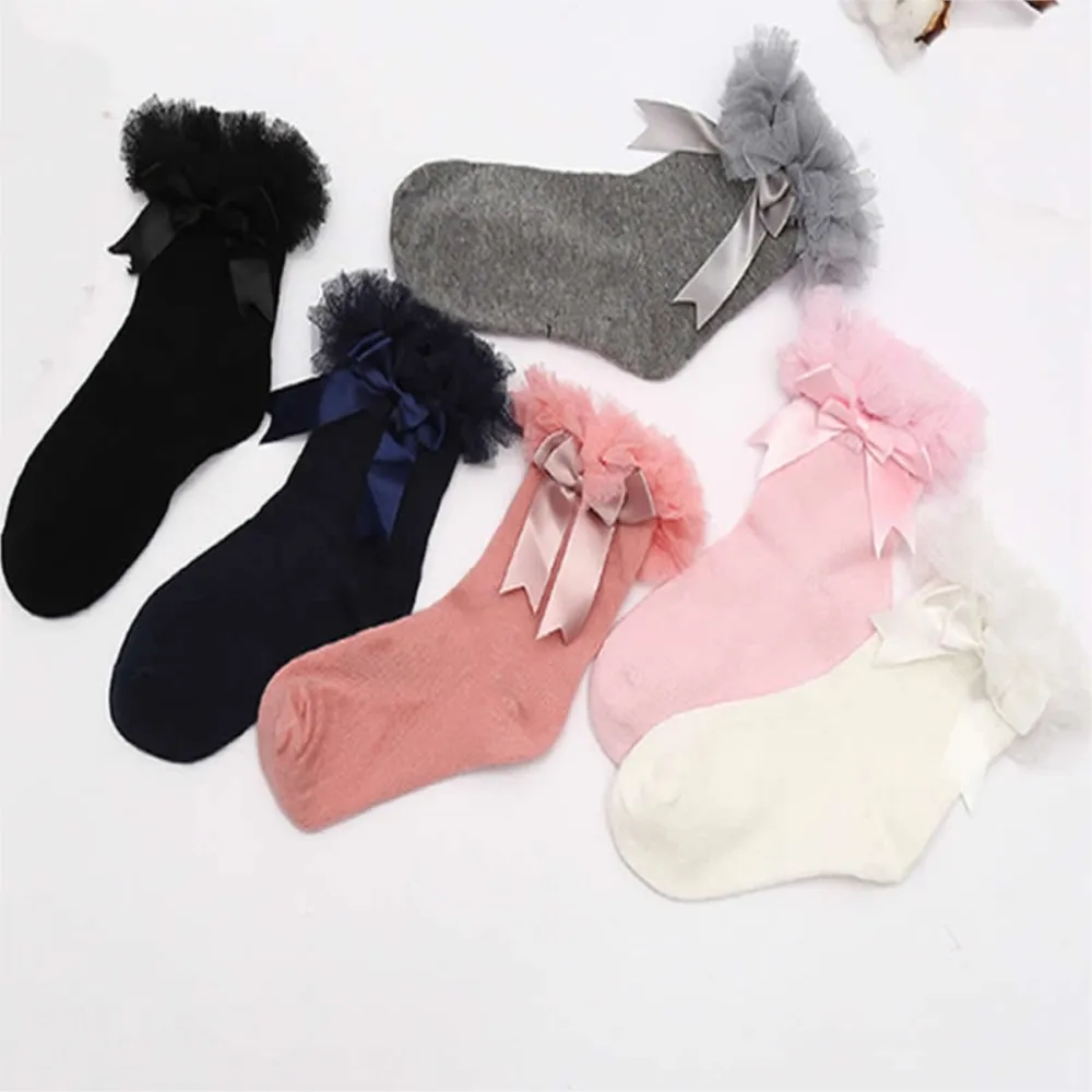 creative fashion socks Comfortable Princess socks Girls combed cotton Infan Ruffle Frilly Trim Ankle short Socks