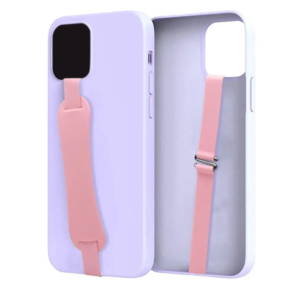 Universal Silicone Phone Strap Wristband with Finger Ring Holder