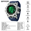 SANDA Men Outdoor Sports Watch Waterproof LED Analog Digital Show Multifunction Big Dial Electronic Wristwatch G style Male Cloc 4