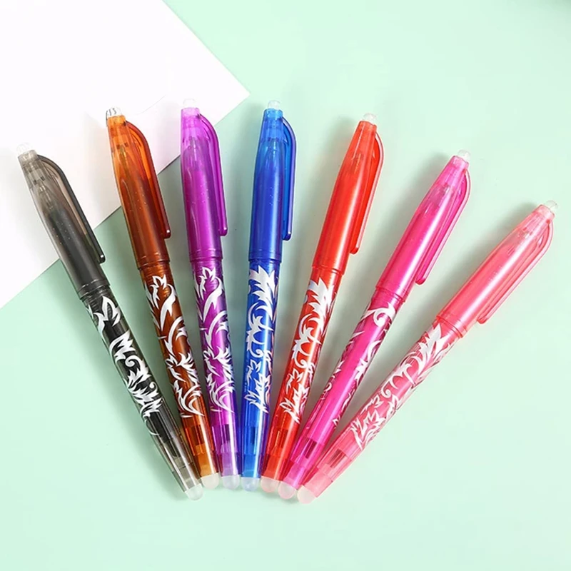 Erasable Gel Pens - 12pcs Heat Erase Pens For Fabric,0.5mm Fine Point  Rolling Ball Pen For Kid Students Adults - Gel Pens - AliExpress