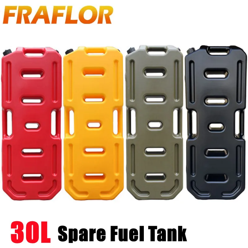 Plastic 30L Litres Oil Cans Tanks with 2 Tank Locks Motorcycle ATV Jerrycan Spare Fuel Tank Gasoline Petrol Canister Container