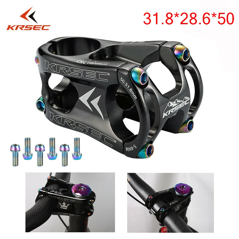 Toezicht houden Stevenson Modderig Krsec Aluminium Stuurpen Mtb Mountainbike Stuurpen Potence Velo Titanium  Bouten Kleuren Korte Stuurpen Voor 28.6Mm Fiets Vork|Fiets Balhoofdstel| -  AliExpress