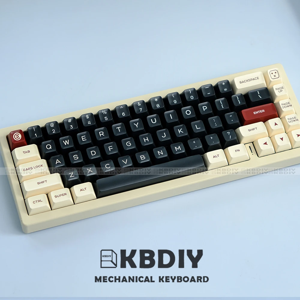 KBDiy-Teclado mecânico para jogos ISO duplo tiro,