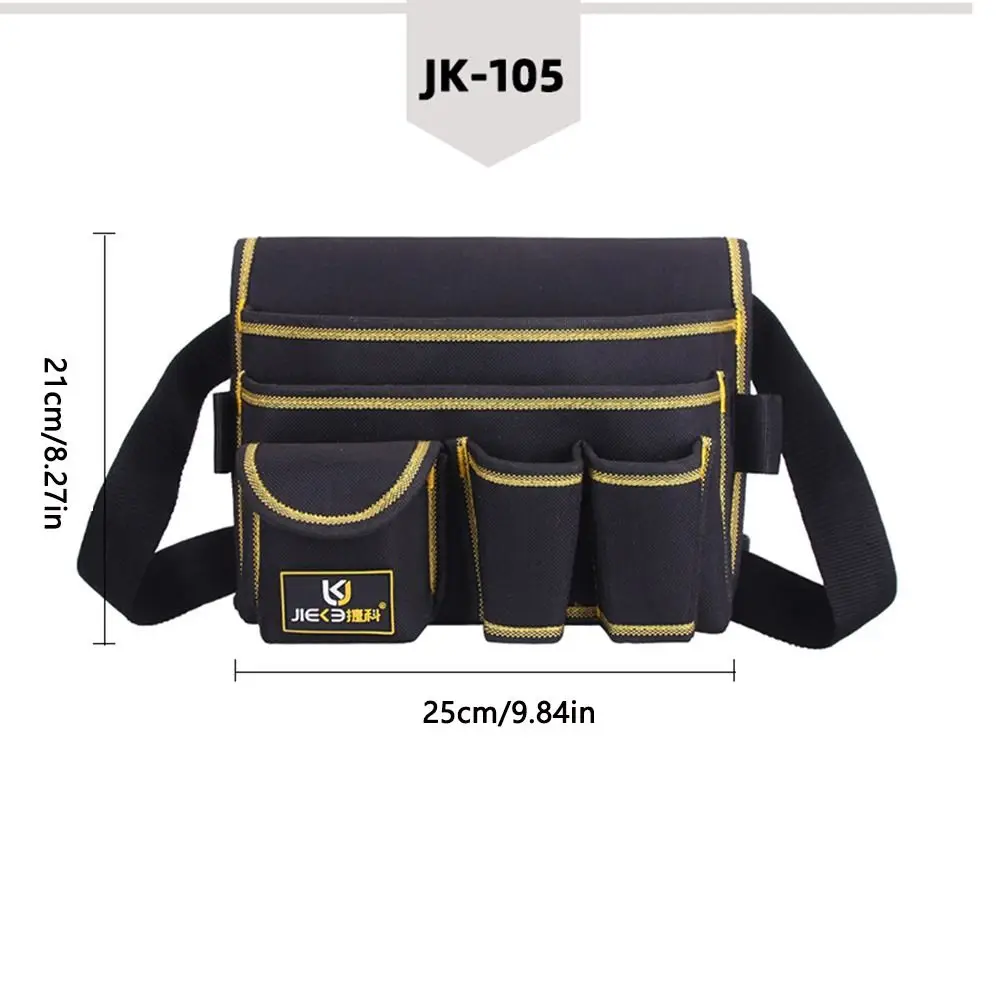 Oxford Cloth Waist Tool Pack Multifunctional with Adjustable Belt Waterproof Tool Bag Pouch Wear Resistant Tool Pocket Hardware