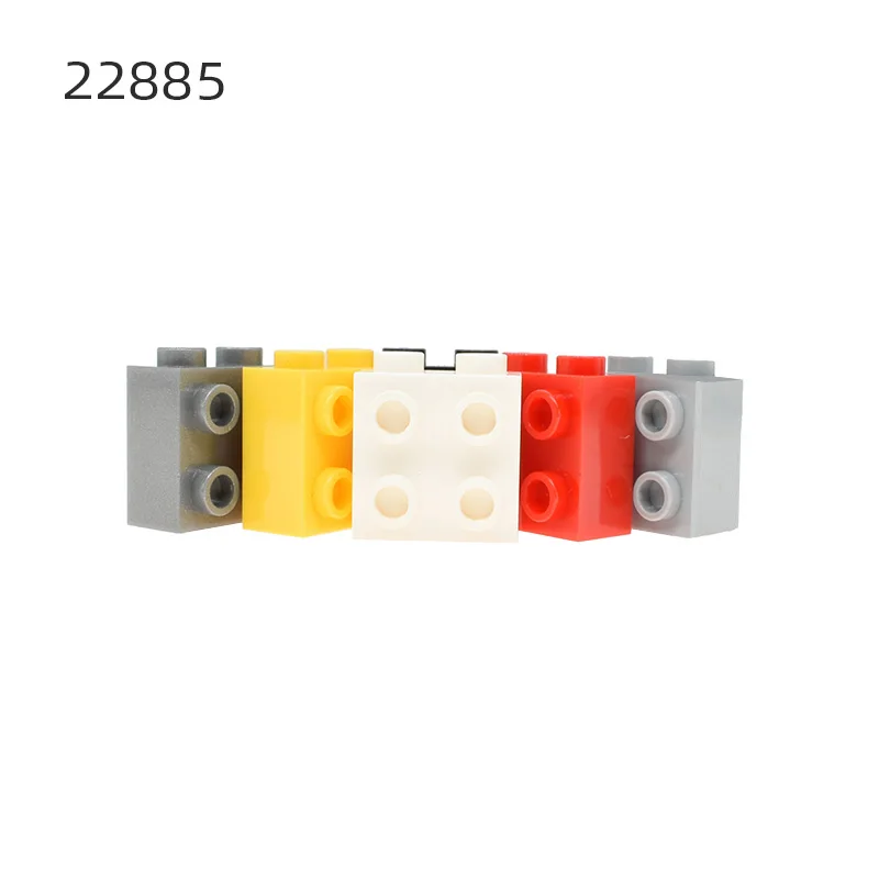 MOC 브릭 부품 22885 브릭 수정 1x2x1 2/3, 스터드 포함, 1 면 클래식 조각 빌딩 블록 장난감 액세서리