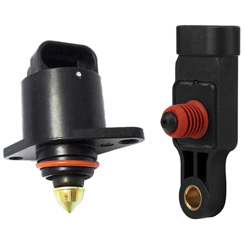 Manifold Absolute Pressure MAP Sensor for Chevrolet Aveo Kalos Matiz & IAC Idle Air Control