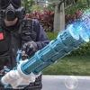Double-tube Bubbles Machine Automatic Bubble Gun Rocket Outdoor Blowing Bubble Toys for Kids Water Pomperos Childrens Day Gifts 1