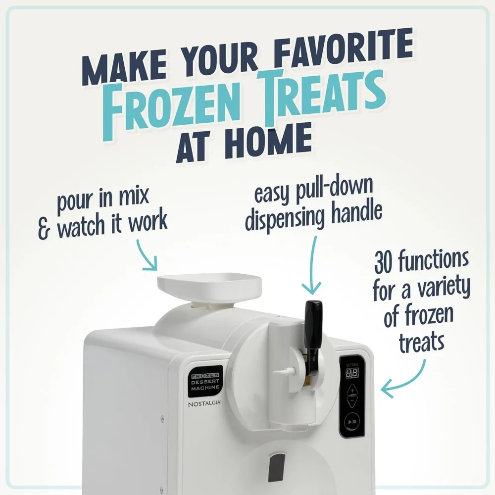 Easy-Dispensing Soft Serve Ice Cream & Frozen Dessert Machine, Makes 1 Quart of Ice Cream, Milkshakes, Frozen Yogurt 3