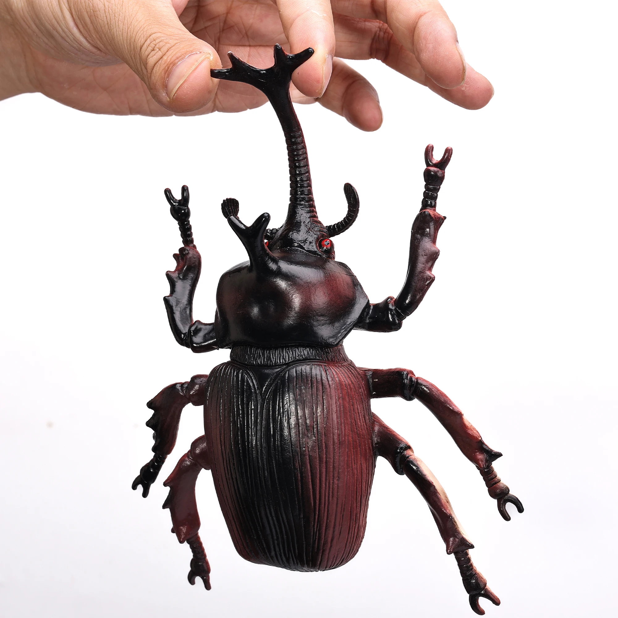Large Insect Animal Figurines Set - Spider, Scorpion, Ladybug, Dragonfly, Beetle - Educational and Halloween Toy