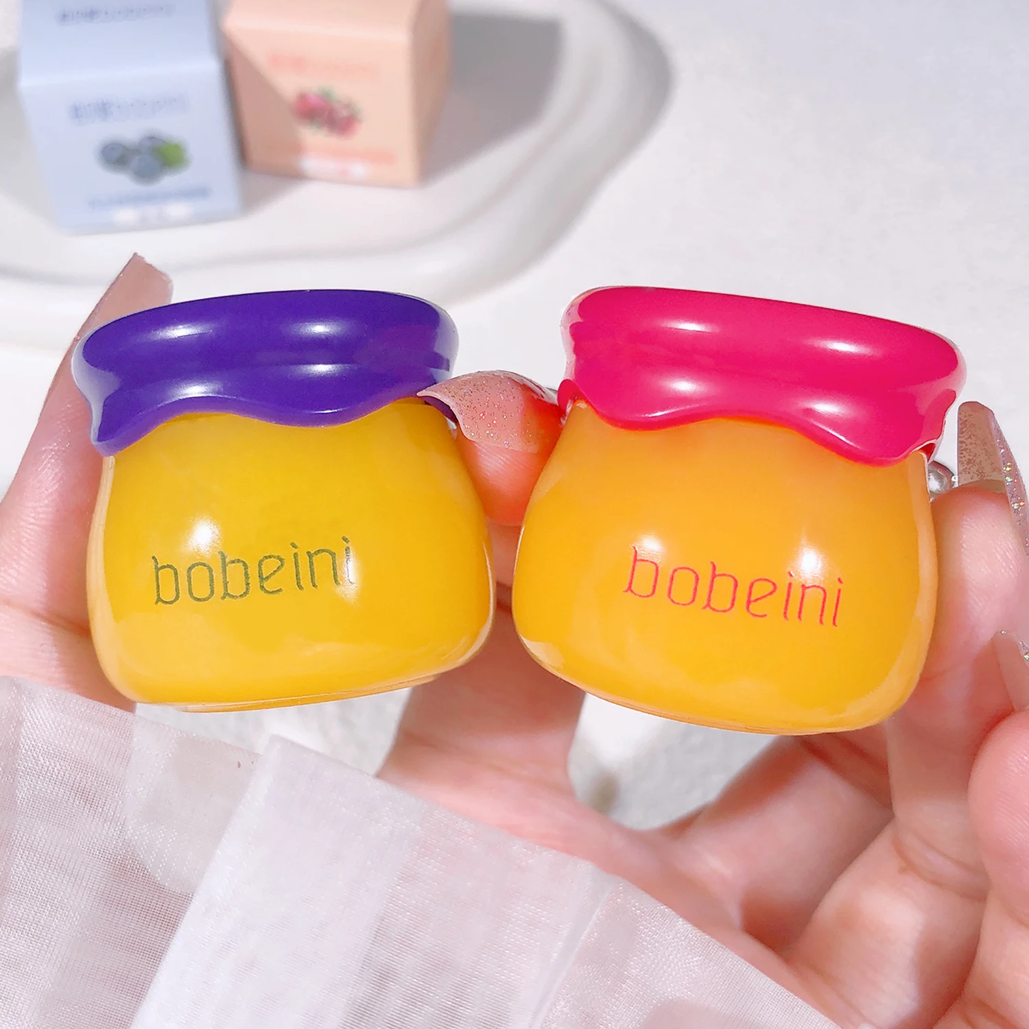 Small Honeypot Lip Mask, Lip Care, Hydration, Anti-Dryness, Reduced Lip Wrinkles, Fruity Lip Mask 3