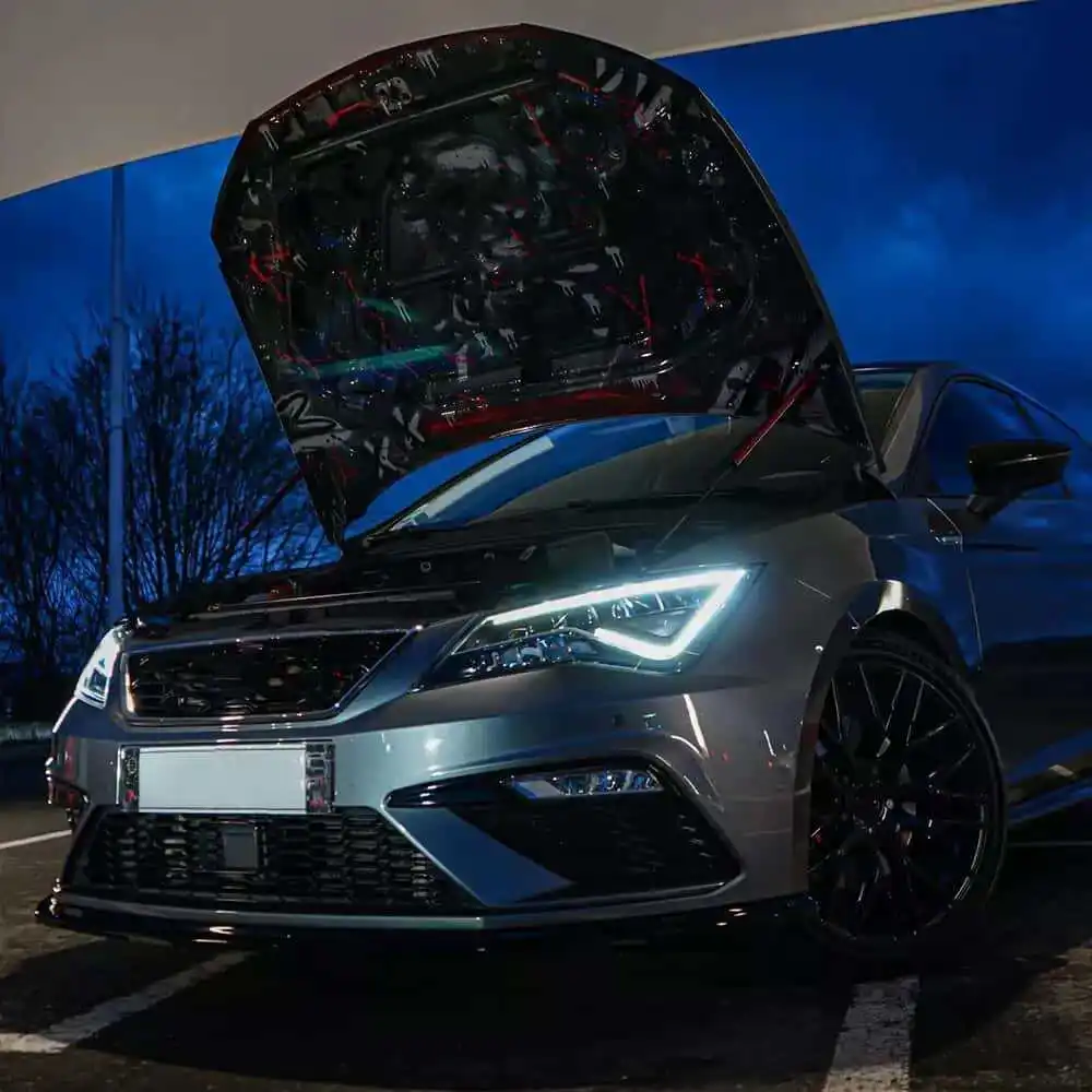 2017 2018 좌석 Leon Cupra LED 헤드 라이트 DRL 5F0941475A 5F0941476A OEM LED 모듈 B102233-D B102234-D 용 흰색 DRL 보드