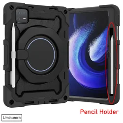 Funda de Tableta Rugged a Prueba de Golpes con Soporte de Anillo de Arrastre
