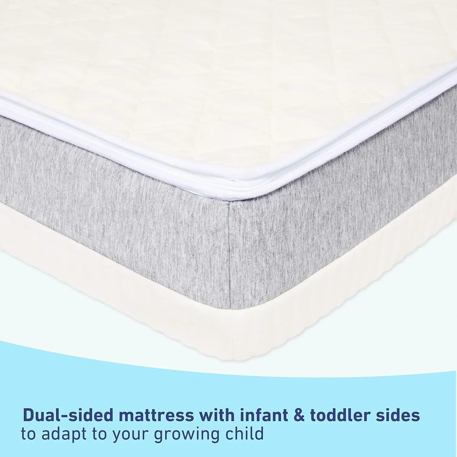 Ultra 2-in-1 Premium Dual-Sided Crib & Toddler Mattress-GREENGUARD Gold and -TEX Standard 100 Certified, -US