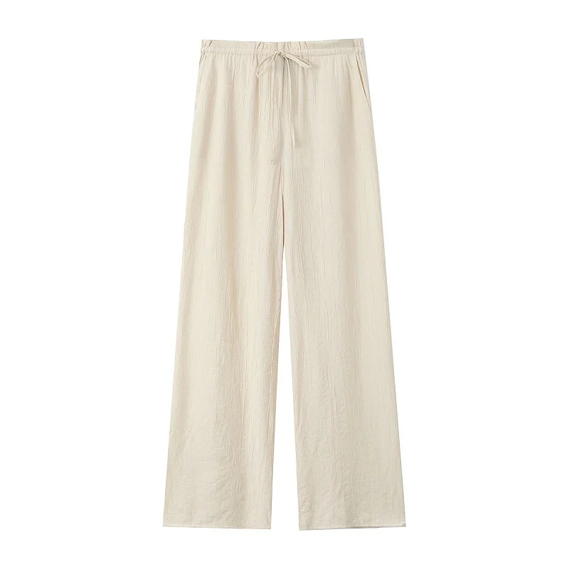 

Брюки женские Мешковатые со средней талией и широкими штанинами