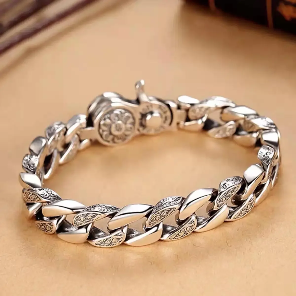 Sterling Silver Handmade Designer Bangle – Super Silver