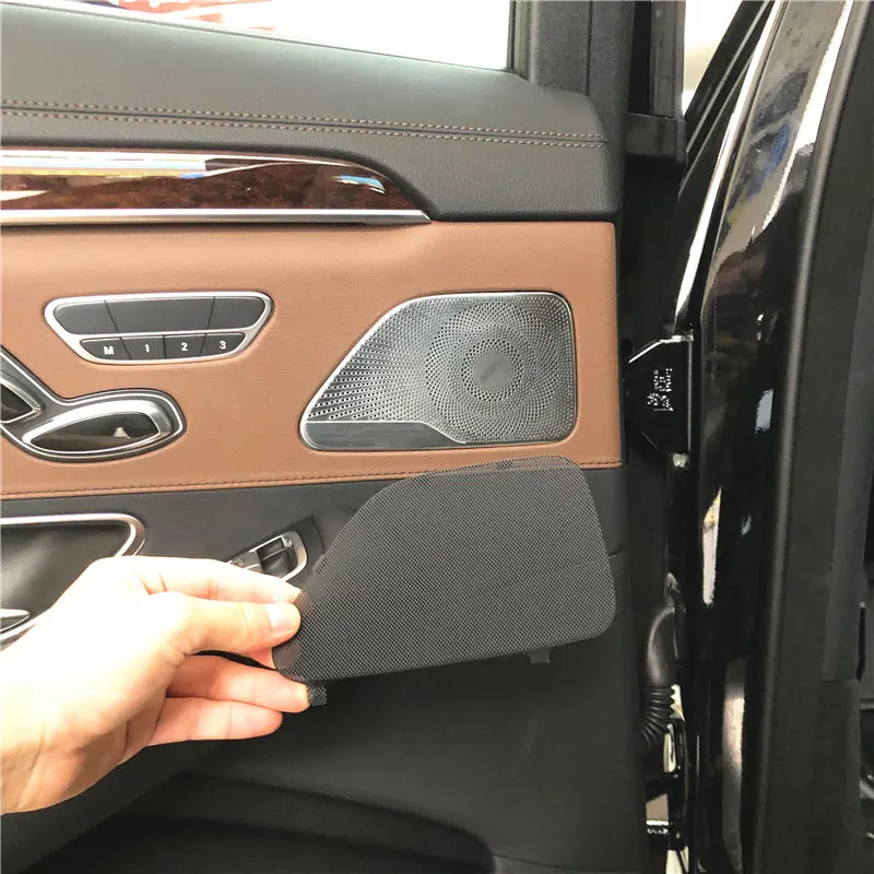 Cubierta De Altavoz Para Puerta Mercedes Clase S W222 (2014-2019) – 2 Piezas En Aleación De Aluminio