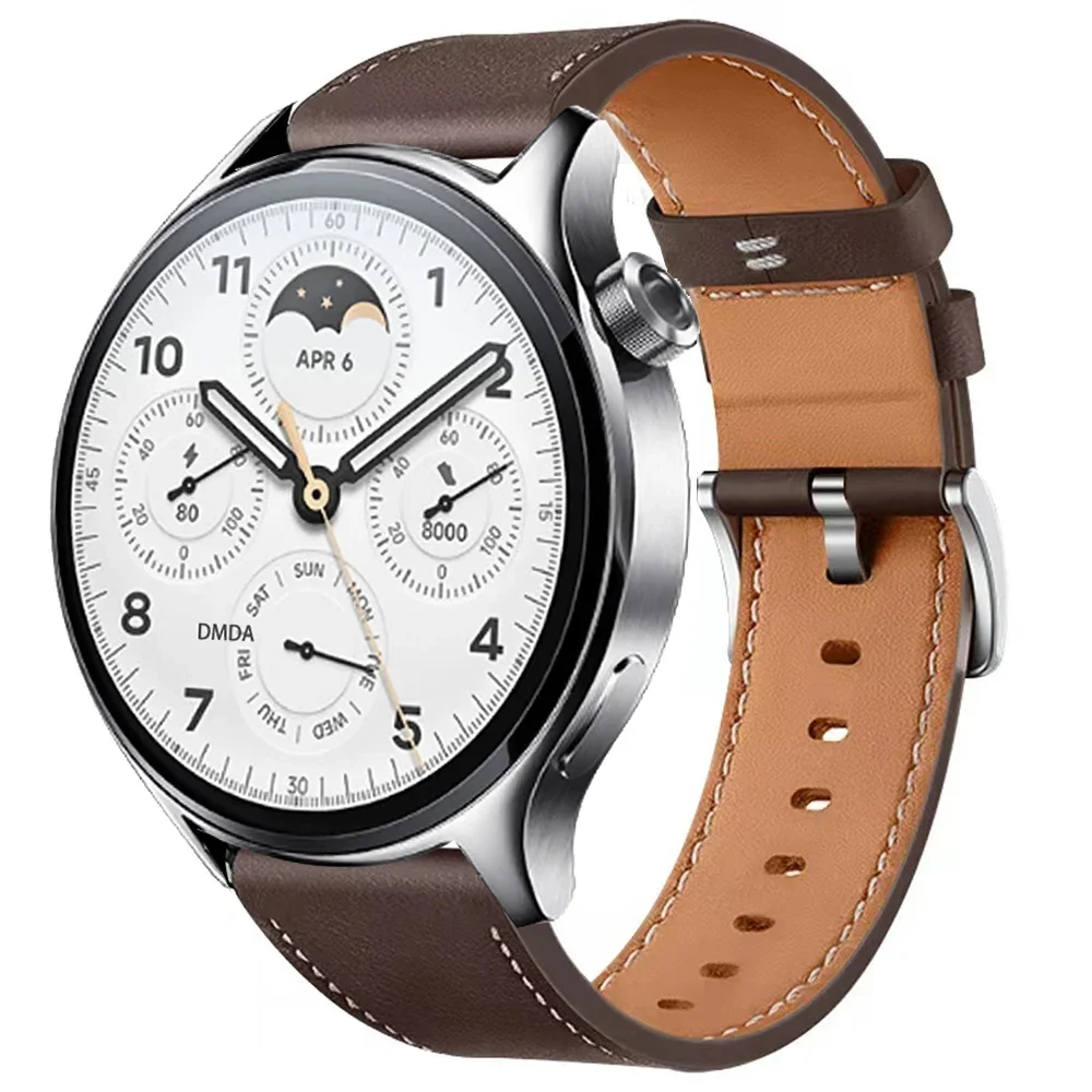 Premium 22mm Soft Leather Watchband Strap - Elegant Wristband Bracelet