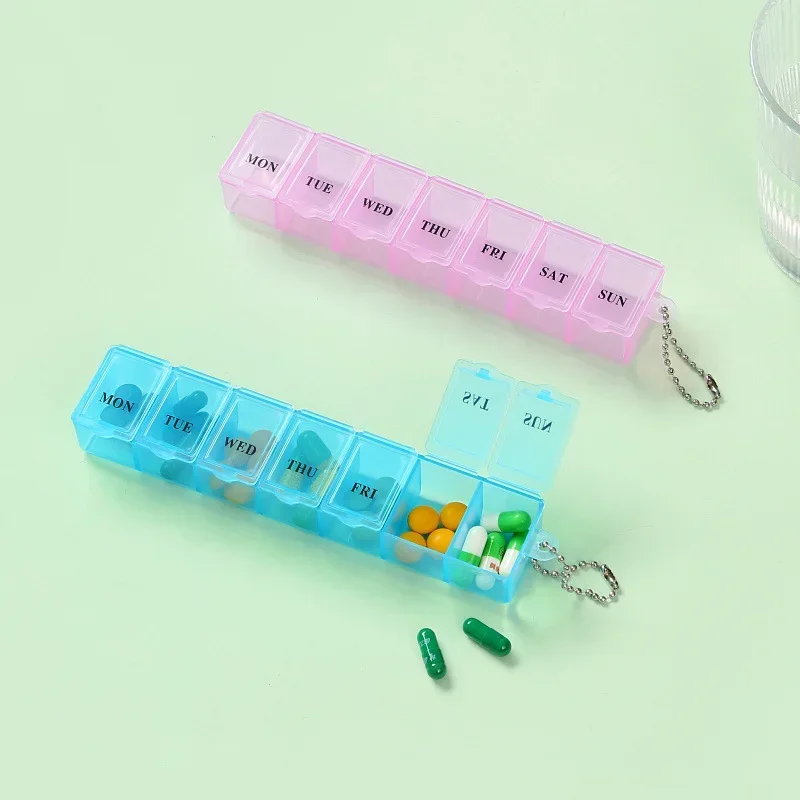 Compact 7-Day Pill Case Organizer for Vitamins and Supplements