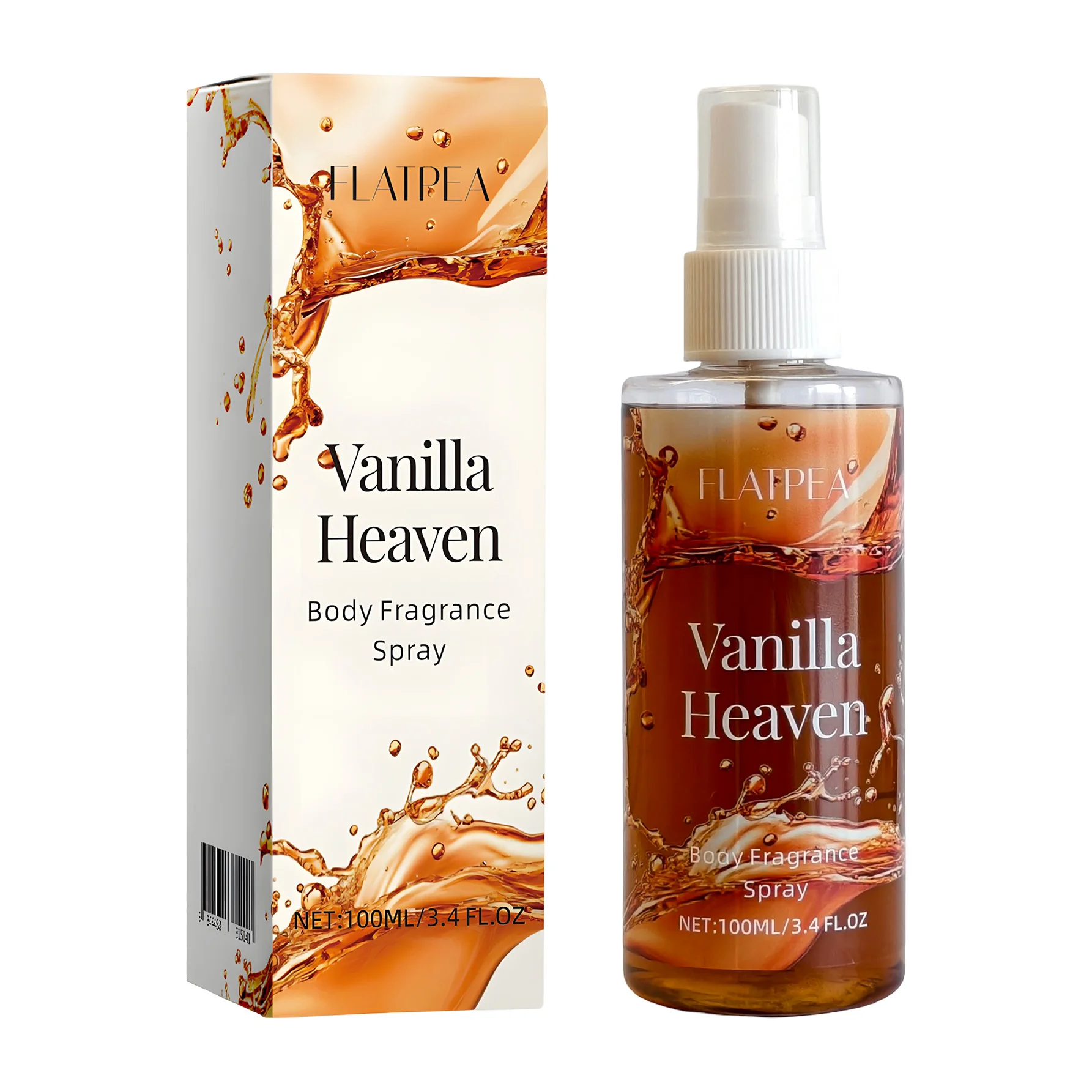 1pc 100ml Portable Vanilla Caramel Food Fragrance Room Spray, Air Freshener,Recommended Gift, Christmas_voghion.com