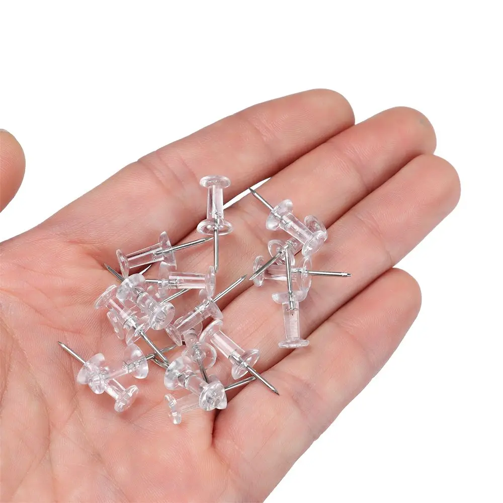 Plastic Push Pins Drawing Pins Stationery Buttons Office School Stationery Supplies 100 Pcs push pins