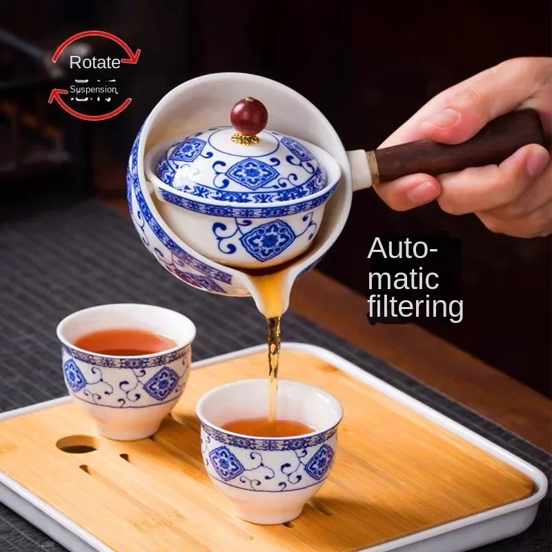 360 دوران صانع الشاي المحمولة Infuser حفل مجموعة إ...