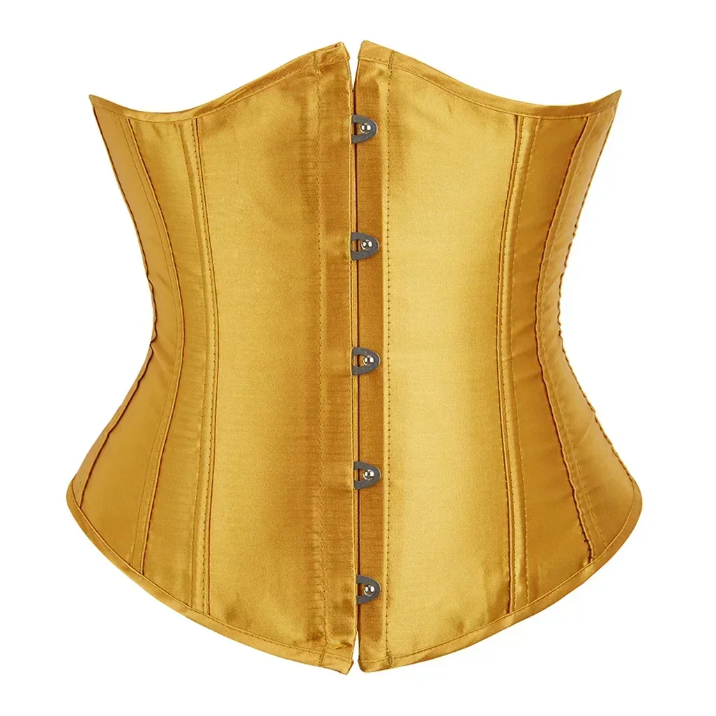 Women Corset Waist Trainer Underbust Satin Corsets Lace Up Bustier Sexy Bodyshaper Vintage Bustiers Burlesque Costume Plus Size waist trainer waist corset body shaper corset bustier top lace corset