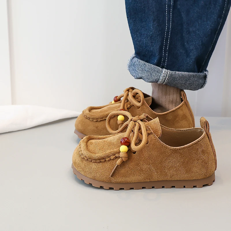 Girls Soft Sole Loafer Shoes for Autumn School Uniform