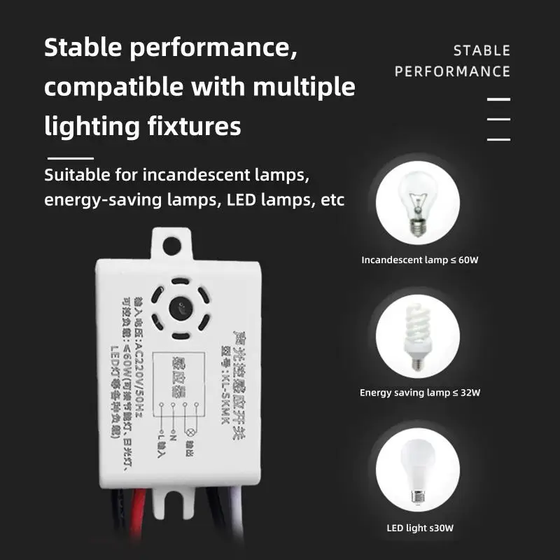 1/2/3PCS Sound Sensor Switch Module Detector 220V Sound Voice Sensor Intelligent Auto On Off Light Switch Stable For smart switch smart switch module smart sensor module