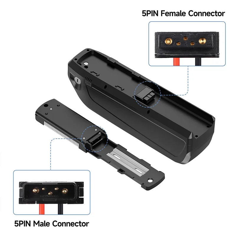 Boîtier Connecteur Hailong Pour Batterie Vélo électrique – 4/5 Broches – Mâle Et Femelle