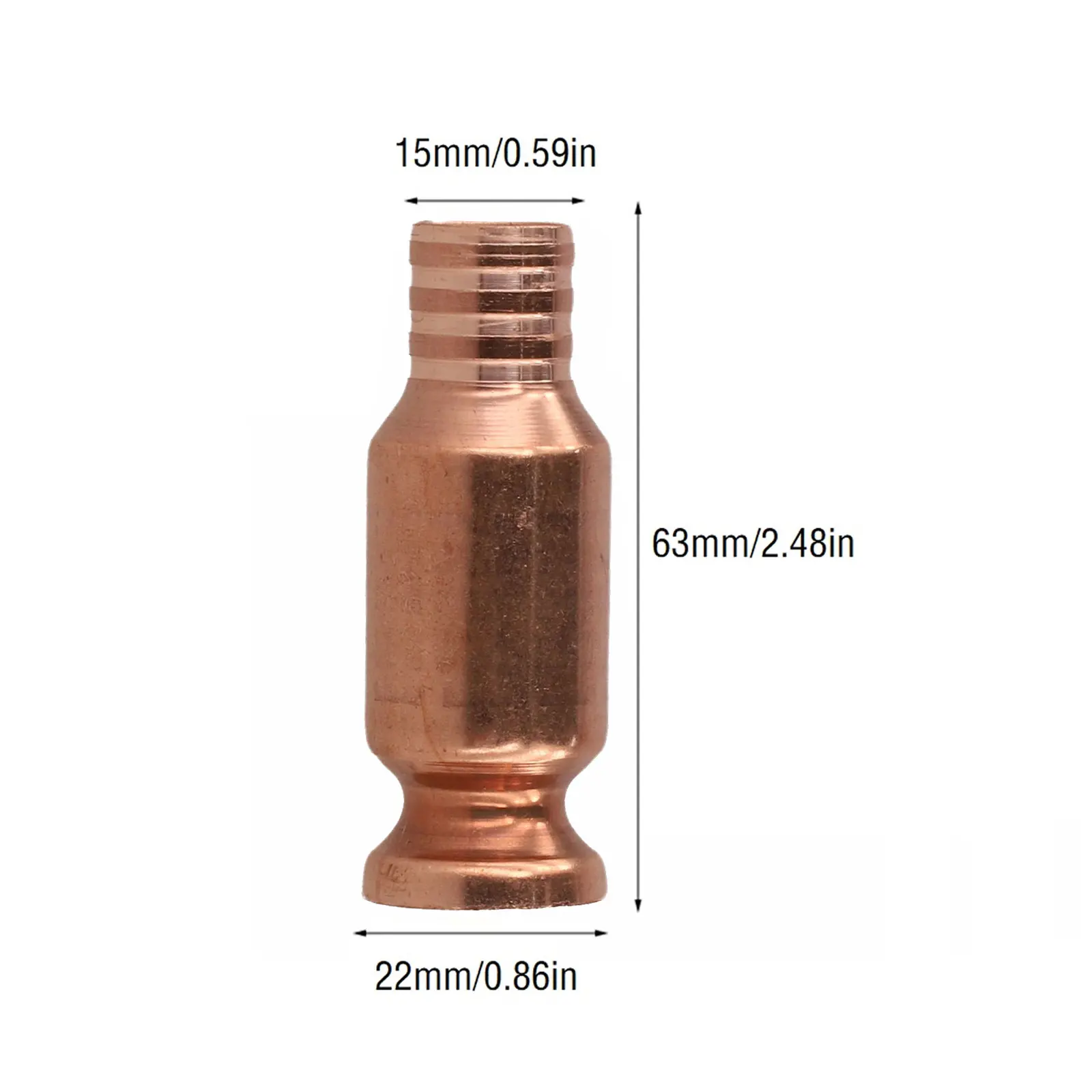 1pc Copper Siphon Filler Pipe For Safely Pumps Water Fuels Paints Copper 0.59in Self-priming Oil Pipe Pumpor Head Accessories