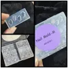 6pcs/box  Letter Sea Shell Flower Nail Acrylic Mold Nail Art Decorations  DIY Silicone Decorated  Nail Art Templates Nails Mould 5