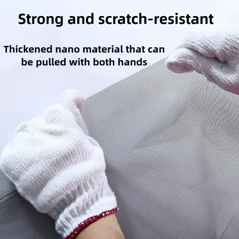 Anti Cat Door Curtains Mesh Prevent Dogs Running Out Door Screens Living Room Ventilation Screen Partition Pet Curtains Zippers