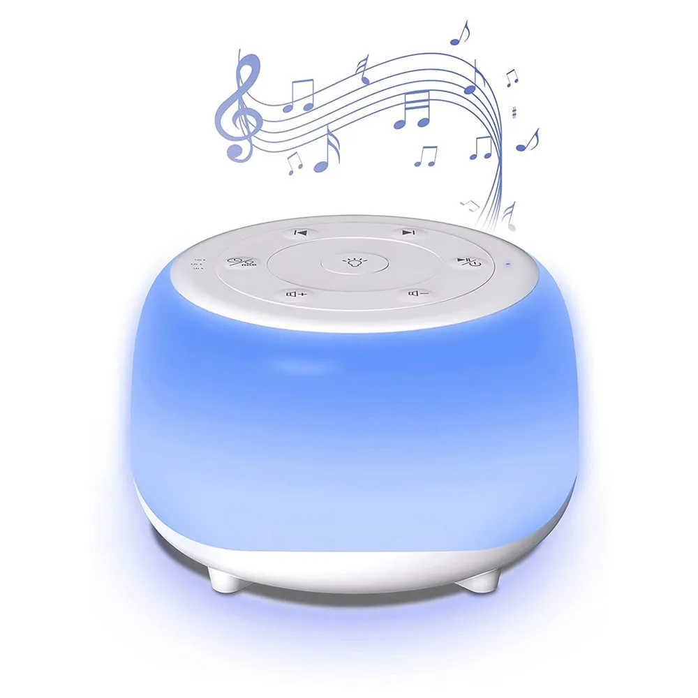Desktop White Noise Machine Sleep Sound Machine for Baby Sleep Soother Night Lights 34 Soothing Sounds Adjustable Volume Timer