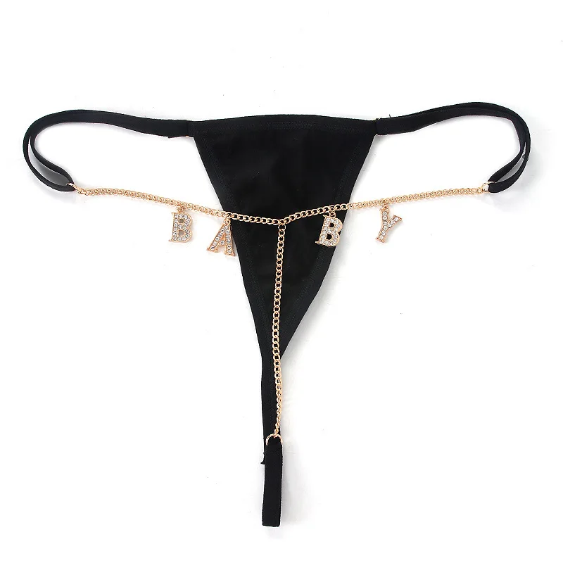 Fashion baby sexy bikini style alloy thong nightclub beach women's body chain jewelry