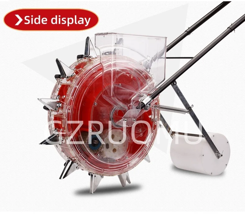 Drum Type Seeder Hand Push Multi Function Sowing Machine For Corn Peanut Soybean