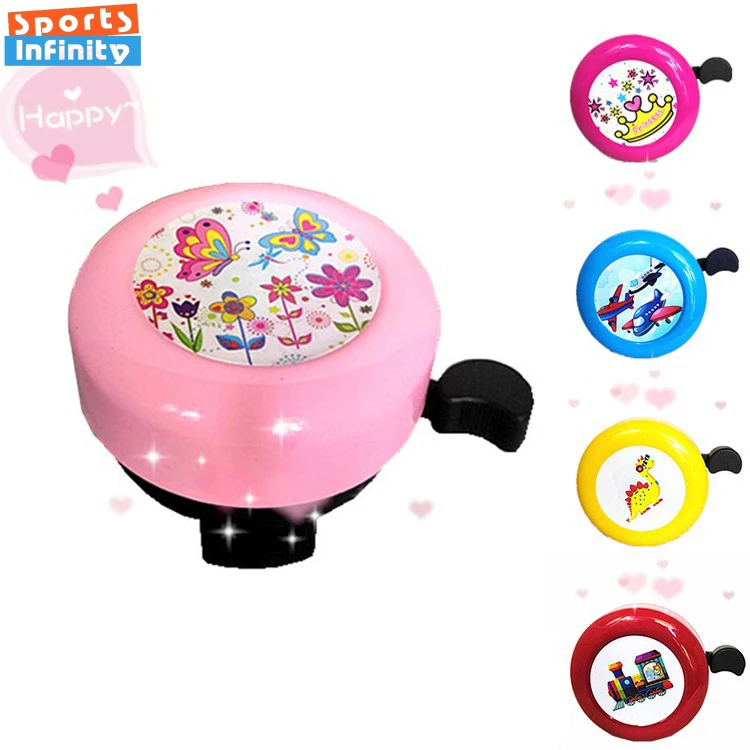 1pc Child's Cute Cartoon Bicycle Bell Balance Bike Bell MTB Road Bike Horn Aluminium Alloy Cycling Ring  Bicycle Accessories
