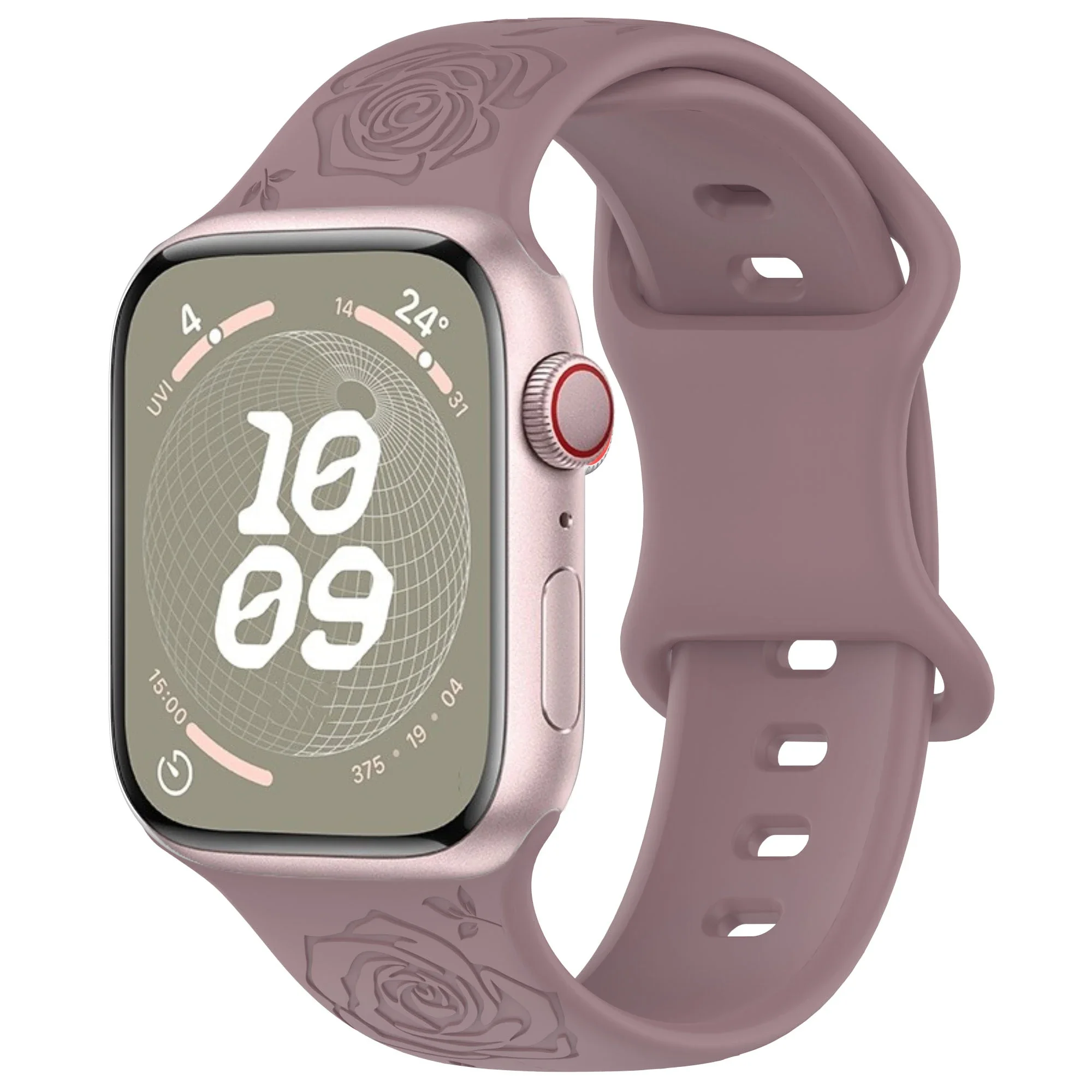 Engraved Silicone Pattern Watch Strap Bracelet
