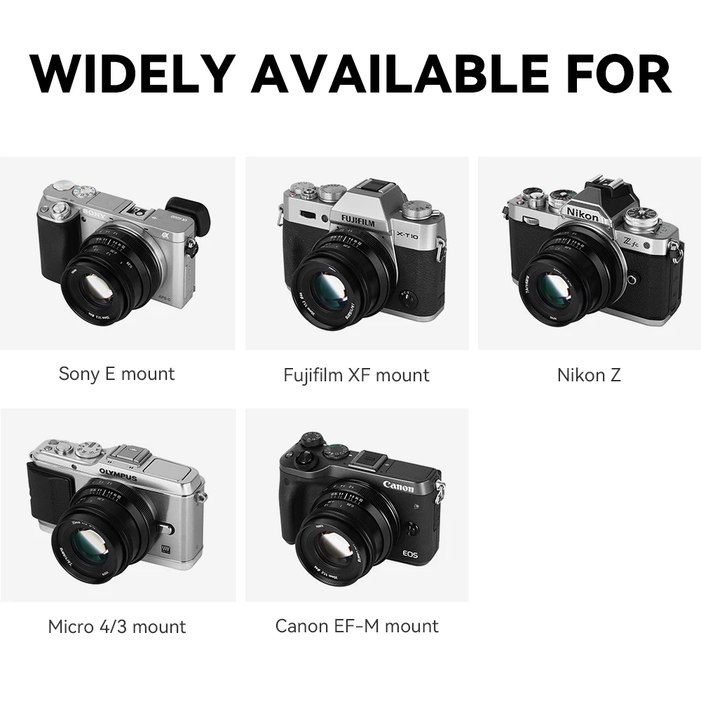 7artisans 35mm F1.2 Mark II APS-C Large aperture Prime Lens For