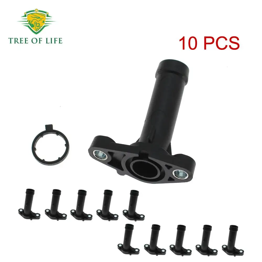 1/2/5/10X Engine Coolant Inlet Flange Water Pump Fitting For Audi Q7 VW Passat Phaeton Touareg CC Eos TER 03H121145A 03H121144A