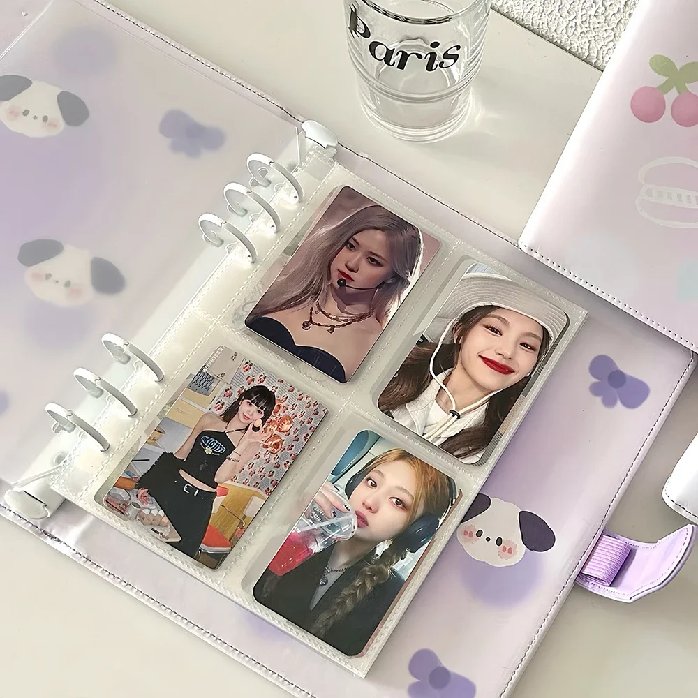 

Cartoon Animal A5 Leather Photo Album 3-inch Inner Leaf Loose-leaf Card Album Star Idol Album Small Card Postcard Storage