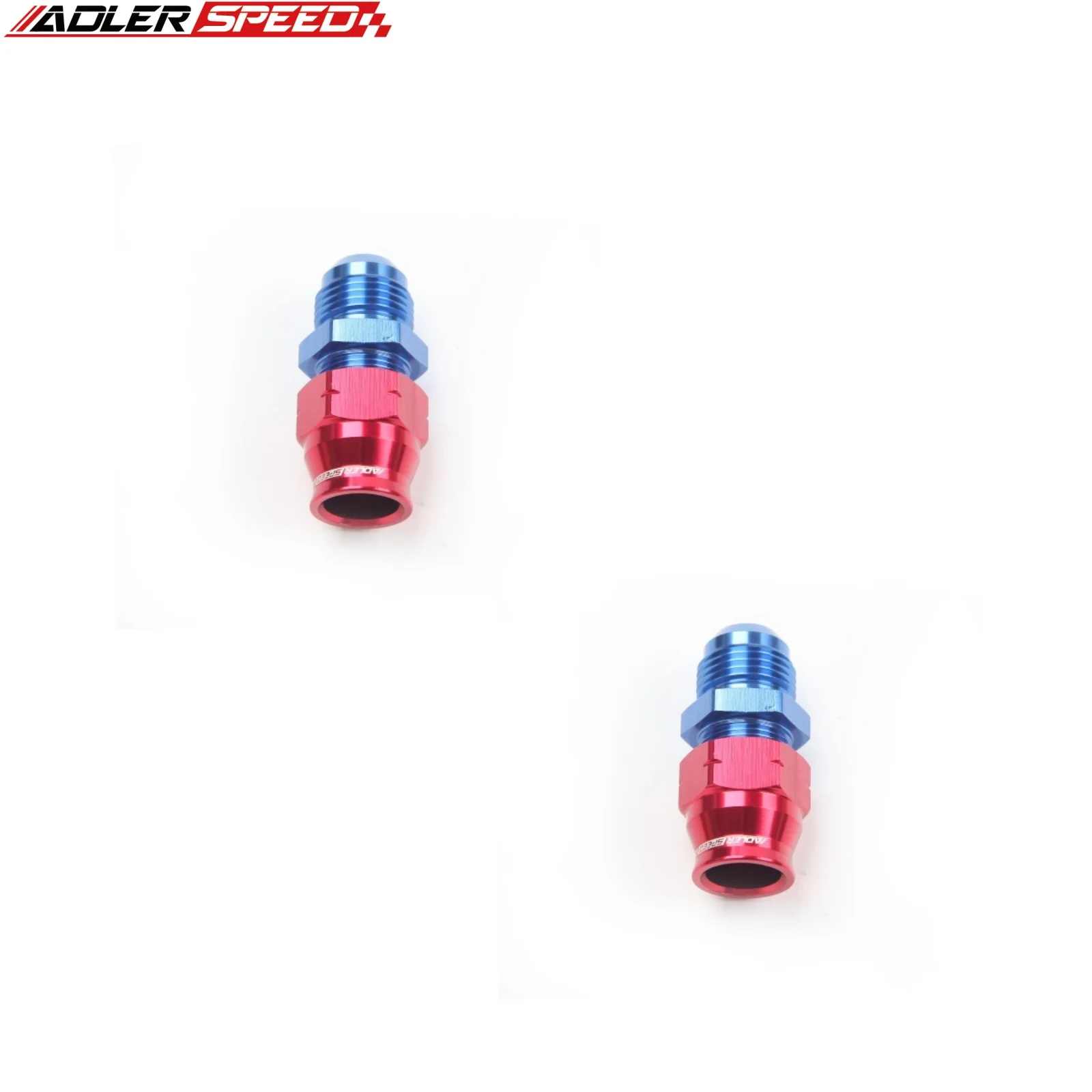 ADLERSPEED 2PCS 6AN AN-6 남성용 3/8인치 하드 튜브 스트레..