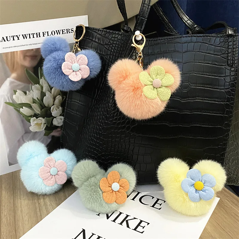 

Cartoon Disney Mickey Minnie wallet keychain cute anime doll pendant bag gifts for kids friends wholesale key accessories holder