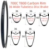 700C Carbon Rims 28/30/36mm Wide 30/35/40/45/50/55/60mm Depth Tubeless Disc Brake Super Light Road Bike Carbon Rims 3