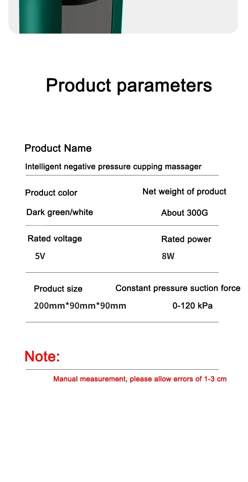 Electric meridian dredging suction device, intelligent dust removal, negative pr