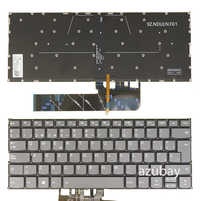 Teclado Retroiluminado para Lenovo Ideapad 530s14arr 530s-14ikb 530s-15ikb C340-14api C340-14iml C340-14iwl us Português Coréia Espanhol - Imagem 5